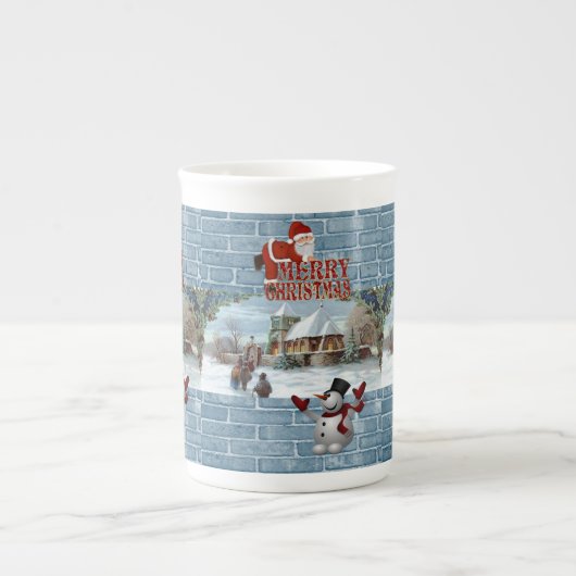 Kerstmis, Mok Snowman, prettige kerst (Voorkant)