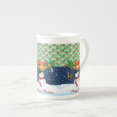 Kerstmis, Mok Snowman, prettige kerst (Voorkant rechts)