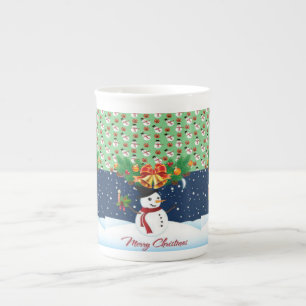 Kerstmis, Mok Snowman, prettige kerst