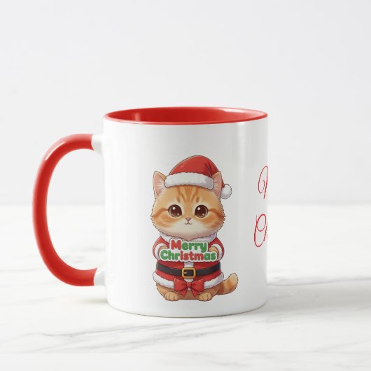 Kerstmis Mok voor Kattenliefhebbers (Links)
