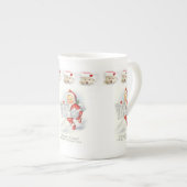Kerstmis Mok, , Vrolijk Kerstfeest Porselein Kop (Voorkant rechts)