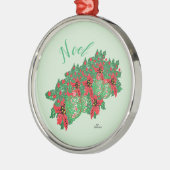 Kerstmis Mokken: kerstgevoel Metalen Ornament (Links)