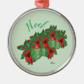 Kerstmis Mokken: kerstgevoel Metalen Ornament (Voorkant)