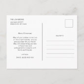 Kerstmis Monochrome Winter Landschap Niet Foto Briefkaart (Achterkant)