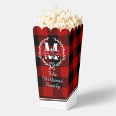 Kerstmis Monogram Krans Buffalo Check Bedankdoosjes (Popped)