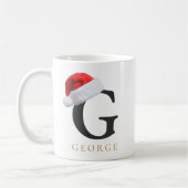 Kerstmis Monogram Mok (Links)