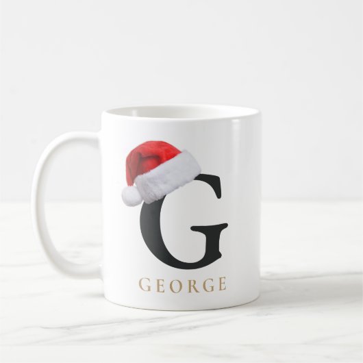 Kerstmis Monogram Mok (Links)