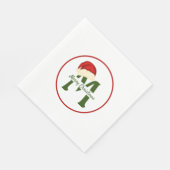 Kerstmis Monogram Papieren Servet (Hoek)
