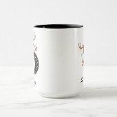 Kerstmis Monogram Persoonlijke Beker voor Vrienden Mok (Midden)