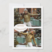 Kerstmis Moodboard Foto Feestdagenkaart (Voorkant)