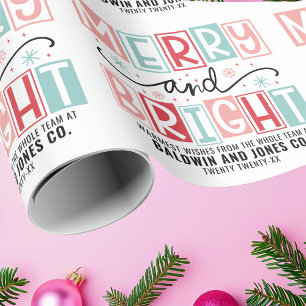 Kerstmis Mooie en Helder Modieus Vintage Aangepast Cadeaupapier