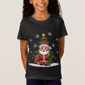 Kerstmis Mooie Leuke Kawaii Chibi Santa Claus T-shirt (Voorkant)