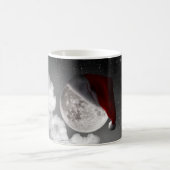Kerstmis Moon met pet voor kerstmis Koffiemok (Center)