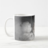 Kerstmis Moon met pet voor kerstmis Koffiemok (Links)