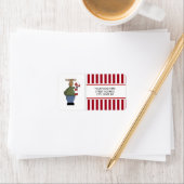 Kerstmis Moose Adres dat de Etiketten van de Verze (Insitu)