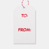 Kerstmis Moose Cute Funny Christmoose Cadeaulabel (Achterkant)