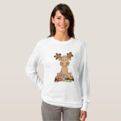 Kerstmis Moose Nano Long Sleeve T-shirt (Voorkant volledig)