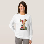 Kerstmis Moose Nano Long Sleeve T-shirt (Voorkant volledig)