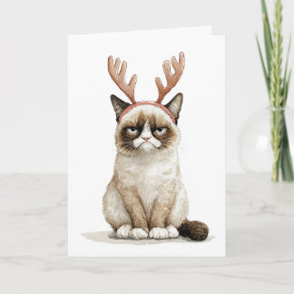 Kerstmis Mopperkat Feestdagen Kaart