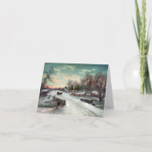 KERSTMIS MORN, c1885. Feestdagen Kaart (Voorkant)