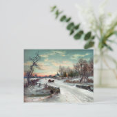 KERSTMIS MORN, c1885. Feestdagenkaart (Staand voorkant)