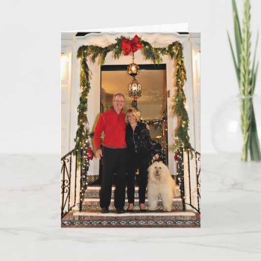 Kerstmis - Mosley Lucia - Kirby - LabraDoodle Feestdagen Kaart (Voorkant)