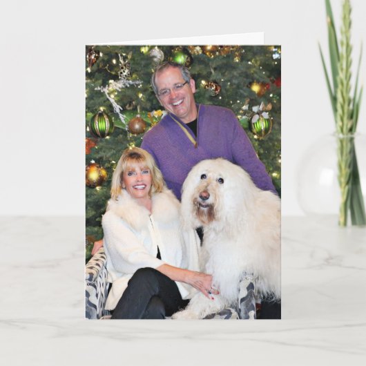 Kerstmis - Mosley Lucia - Kirby - LabraDoodle Feestdagen Kaart (Voorkant)