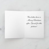 Kerstmis mouse1- exemplaar feestdagen kaart (Binnen)