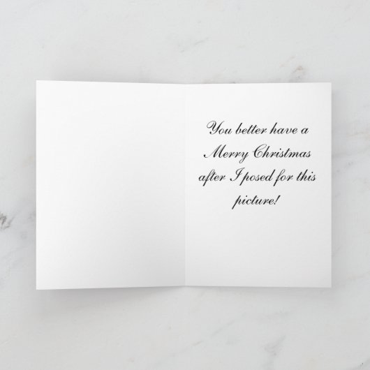 Kerstmis mouse1- exemplaar feestdagen kaart (Binnen)