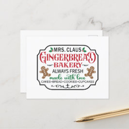 Kerstmis, Mrs Claus Feestdagenkaart