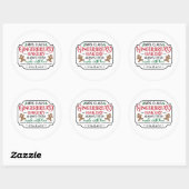 Kerstmis, Mrs Claus Ronde Sticker (Vel)