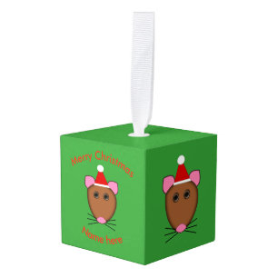 Kerstmis Muis Custom Ornament