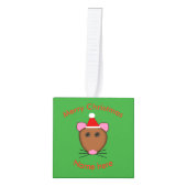 Kerstmis Muis Custom Ornament (Voorkant)
