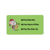 Kerstmis muis en etiket (Voorkant)