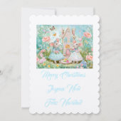 Kerstmis muis illustratie kaart (Voorkant)