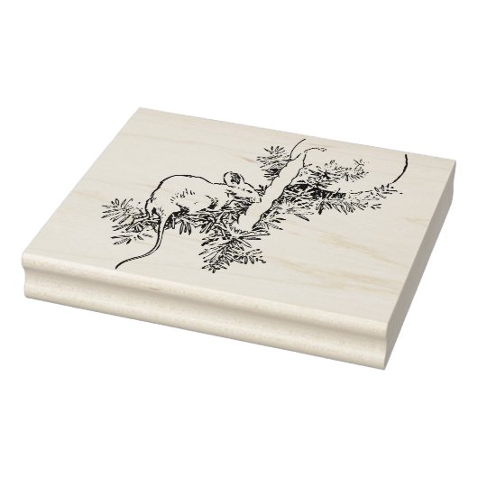 Kerstmis Muis kunst stempel (Stempel)