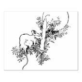 Kerstmis Muis kunst stempel (Afrduk)