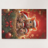 Kerstmis Muis Puzzel (Horizontaal)