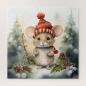 Kerstmis Muis Puzzel (Verticaal)