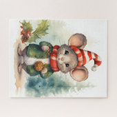 Kerstmis Muis Puzzel Legpuzzel (Horizontaal)