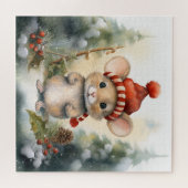 Kerstmis Muis Puzzel Legpuzzel (Horizontaal)