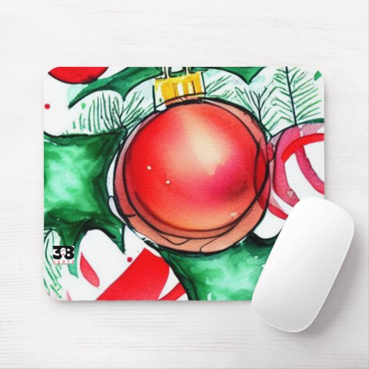 Kerstmis Muismat (Met muis)