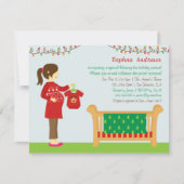 Kerstmis Mum Baby shower Kaart (Voorkant)