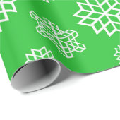 Kerstmis Naadloze Sneeuwvlokken Cadeaupapier (Rol Hoek)