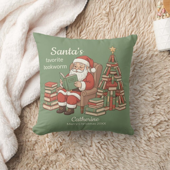 Kerstmis naam en jaar van Sinterklaas' favoriete b Kussen (Deken)