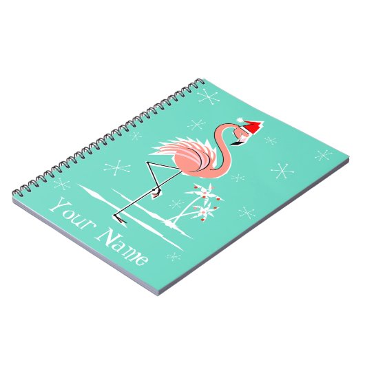 Kerstmis, naam notebook notitieboek (Linkerzijde)