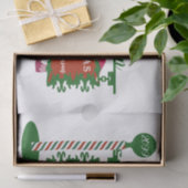 Kerstmis naar en van familienamen Elves Sign Tissuepapier (Geschenk)