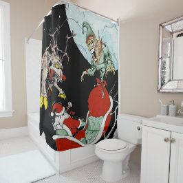 Kerstmis nachtmerrie Douche Gordijn