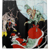 Kerstmis nachtmerrie Douche Gordijn (Voorkant)