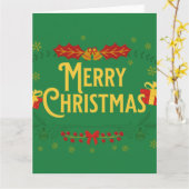 Kerstmis naderende Kaart (Gele Bloem)